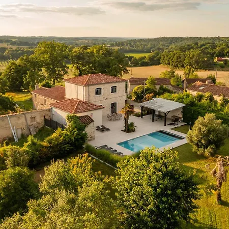 Au Petit Bonheur Avec Clim - Hameau Au Calme - Piscine Chauffee - Petanque Moncrabeau